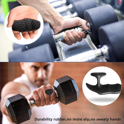 Anti-Slip Workout Grips - Ergonomic Rubber Hand Protector Gloves for Weight Lifting, Pull-Ups, Gym Training and Exercise, for Men and Women