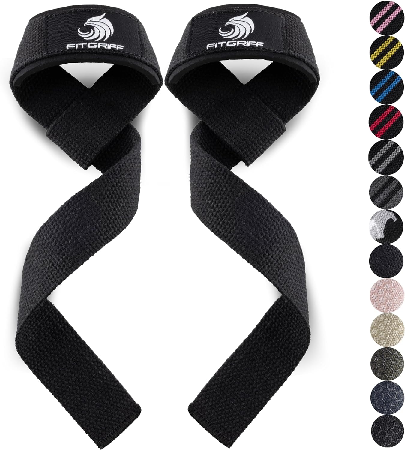 Fitgriff® Straps Gym - Correas Levantamiento De Pesas Para Lifting, Gimnasio - Accesorios Fitness Mujer Y Hombre